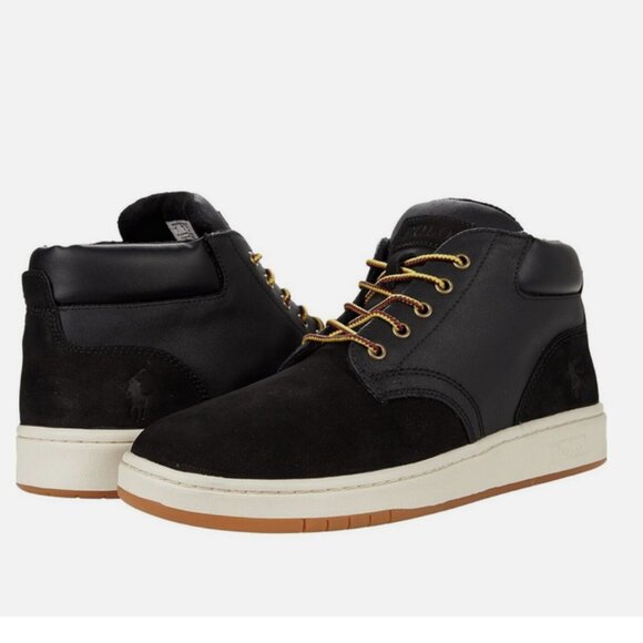 Polo Ralph Lauren Waterproof Leather-Suede Sneaker Boot